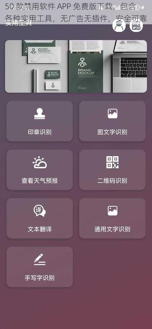 50 款禁用软件 APP 免费版下载，包含各种实用工具，无广告无插件，安全可靠