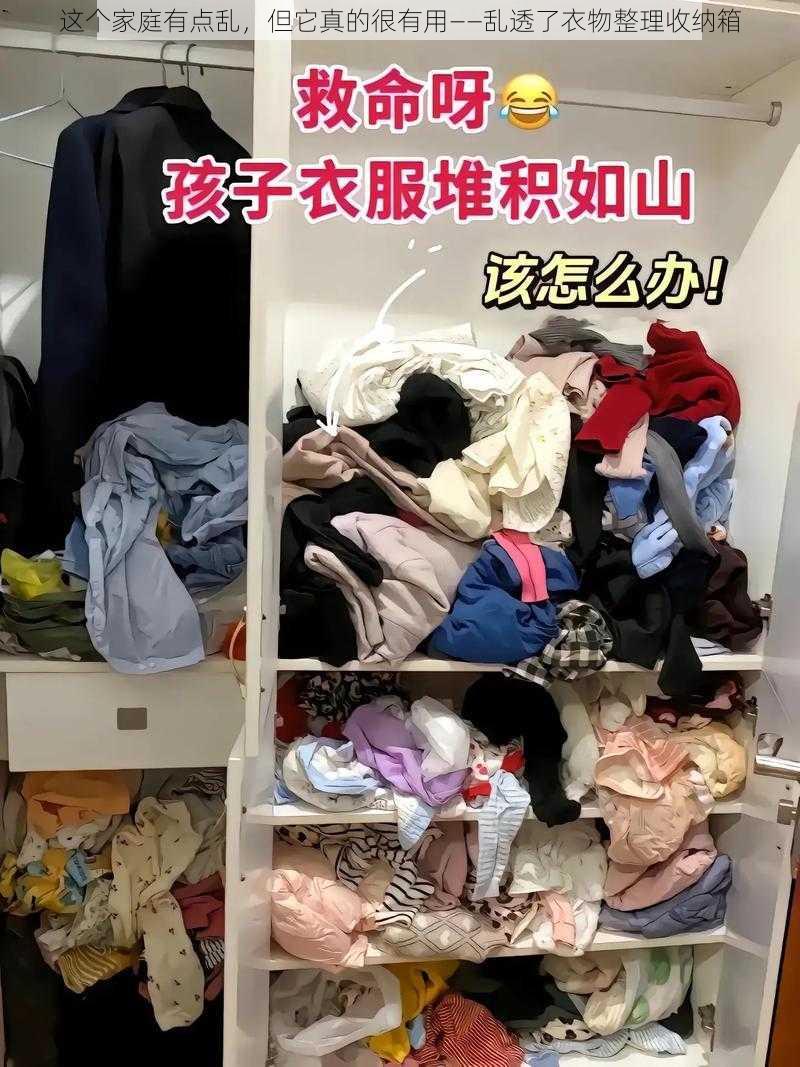 这个家庭有点乱，但它真的很有用——乱透了衣物整理收纳箱