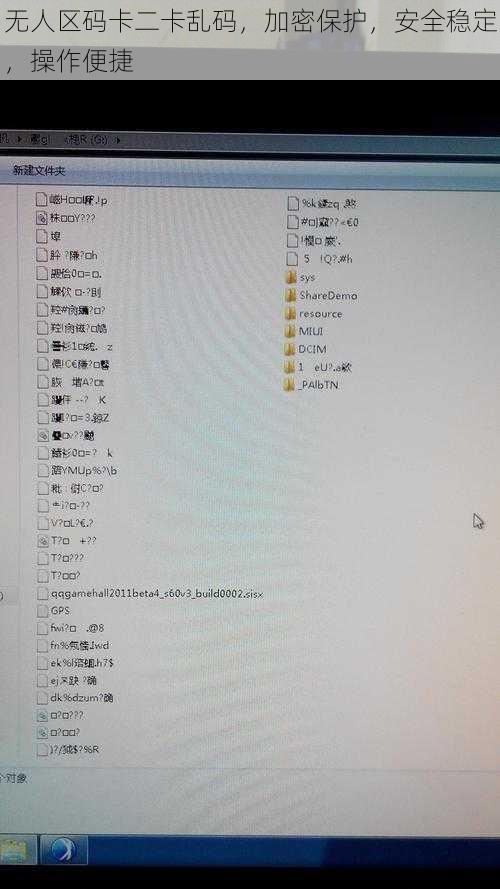 无人区码卡二卡乱码，加密保护，安全稳定，操作便捷