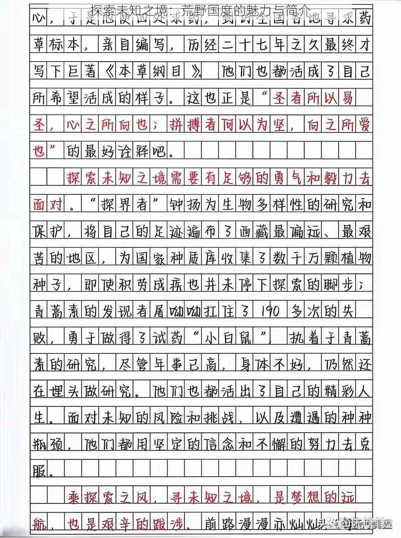 探索未知之境：荒野国度的魅力与简介